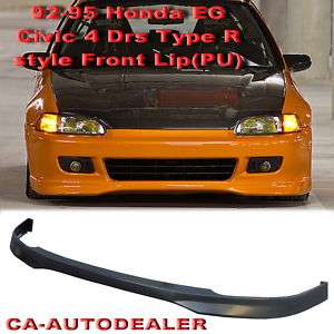 92 95 Honda Civic EG JDM Type R Front Bumper Lip Kit 4D  