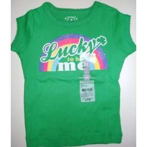  9 Months Carters Girls Onesie Bodysuit Lucky to Be Me 