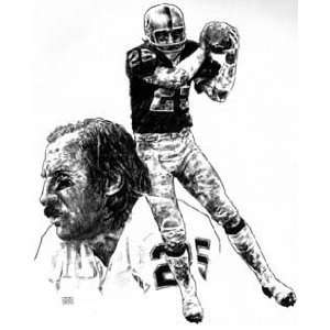  Fred Biletnikoff Oakland Raiders Lithograph Sports 