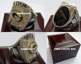 GREEN BAY PACKERS 2010 SUPER BOWL 18K WHITE GOLD PLATED CHAMPIONSHIP 