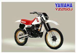 YAMAHA Poster YZ250 YZ250J 1982 VMX Suitable to Frame  
