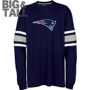  New England Patriots Big & Tall Arm Stripe Long Sleeve 