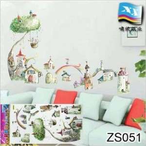 Castle Tree Wall Decor Removable Art Decal Stickers New  