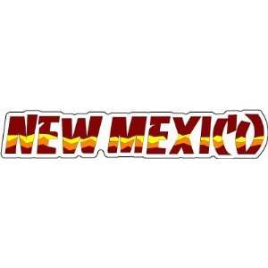  New Mexico Car Bumper Sticker Decal 8x2 