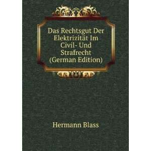   Im Civil  Und Strafrecht (German Edition) Hermann Blass Books