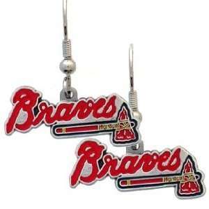 Atlanta Braves Dangle Earrings   MLB Baseball Fan Shop Sports Team 