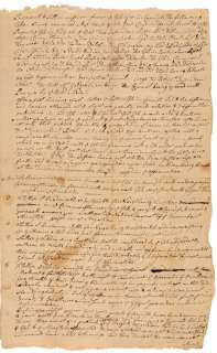 1781 Revolutionary War Period, Document Signed  