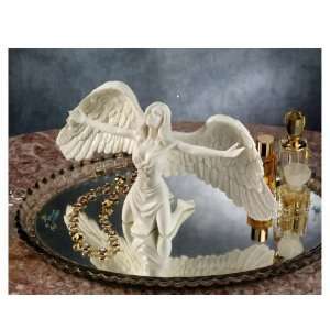  Xoticbrands Statue Collectible Praying Winged Marble Angel 