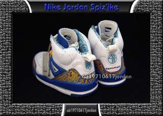Nike Air Jordan SPIZIKE SPIZIKE DTRT DO THE RIGHT THING WHITE BLUE 