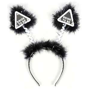  Just For Fun Black Bride To Be Fluffy Head Boppers Toys & Games