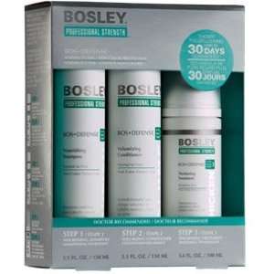 Bosley Defense Starter Pack for Normal to Fine Non Color Treated Hair 