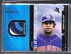 2002 E X Game Essentials Raul Mondesi JERSEY 3 COLOR BLUE JAYS ~493