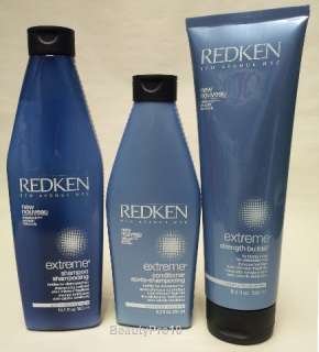 You are bidding on a brand new REDKEN Extreme Shampoo, Conditioner 