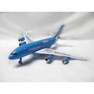  Toy Airplane Large 13 inch Airbus Plane Toy   Blue 