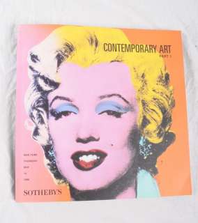 Sothebys Contemporary Art Auction Catalog LOT 1997 99  