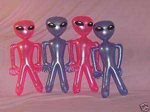 25 Alien New Vinyl Blow Up Toy Inflate Outer Space Big  