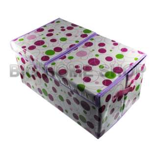   Waterproof canvas Purple Spot 50*25*25CM storage box space saver USA