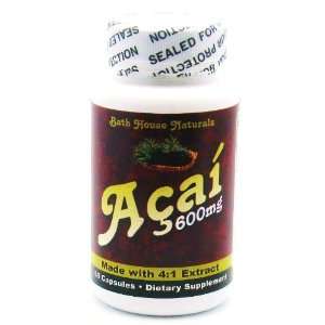 Acai Berry Fruit 41 Extract Capsules 600mg  60 ct Bottle 30 day 
