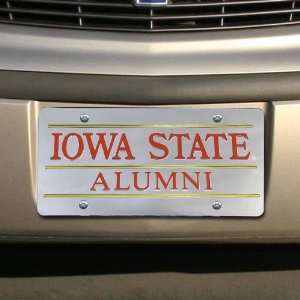  NCAA Iowa State Cyclones Silver Mirrored Alumni License 
