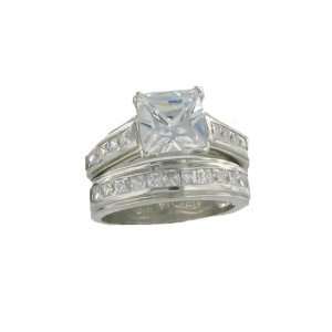 Soap Opera Jewelry Exclusive 4+ Ct Engagement Sterling Silver Princess 
