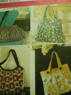 Simplicit Pattern 4 Handbag Styles #2685 Uncut New Sew  