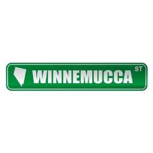   WINNEMUCCA ST  STREET SIGN USA CITY NEVADA