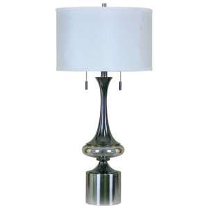  Set of 2 Chrome Table Lamps