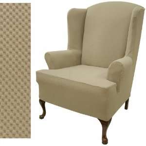   Biscuit Wing back Chair Slipcover 707 