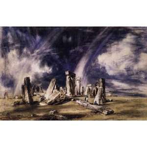   Made Oil Reproduction   John Constable   24 x 16 inches   Stonehenge