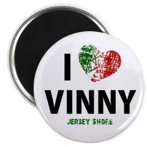  I HEART VINNY Jersey Shore SLANG Fan 2.25 Fridge Magnet 