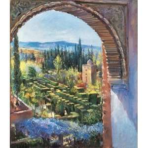    Alhambra Gardens   Poster by Timothy Easton (24x28)