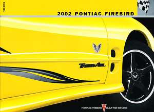 2002 Pontiac Firebird Trans Am Sales Brochure Collector  