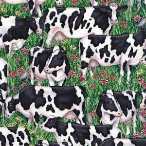 RK8346 7 Down on the Farm by Robert Kaufman Fabrics, Holstein Cows in 