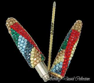 Refillable Ball Point Writing Pen covered in Swarovski Crystals 