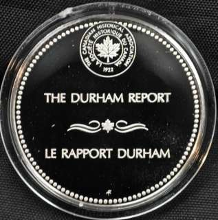 Canada Historical Silver Medal   The Durham Report  