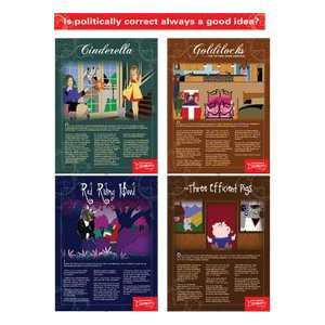  Politically Correct Fairy Tales Poster Set Office 