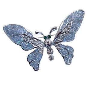  Acosta   Glitter Wings   Crystal Butterfly Brooch Jewelry