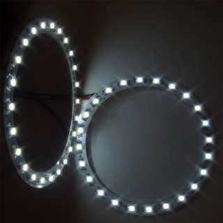 2x24 White SMD LED 80mm ANGEL EYE Head Ring lights Lamp  