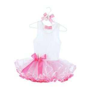  TIny Dancer Ribbon Tutu Dress, Pink, 12 18 mo Baby