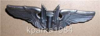   AIR CORP AERIAL GUNNER WINGS   A.E. CO   3 STERLING PINBACK  