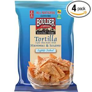 Boulder Canyon Lightly Salted Chips, Hummus and Sesame, 5 Ounce (Pack 