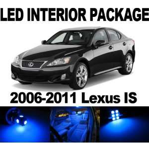  Lexus IS250 IS350 ISF 06 11 BLUE 8 x SMD LED Interior Bulb 