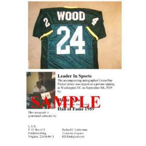  Willie Wood Signed Jersey   Green Bay Packers Everything 