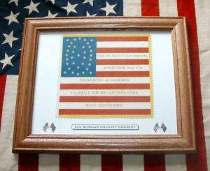 34 Star FlagAmerican Civil War Flag17th Michigan  