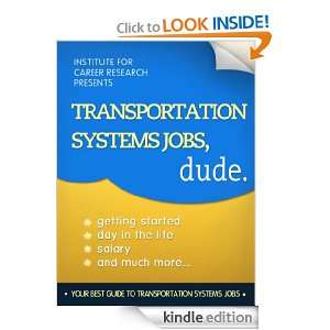 Transportation Systems Jobs, Dude (Career Book) Career Books and 