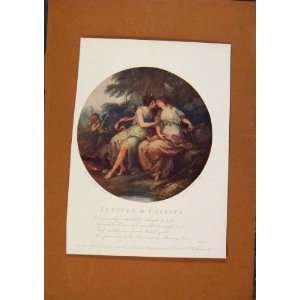   The Connoisseur Jupiter & Calista Antique Print C1902