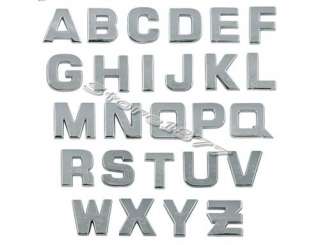 3d chrome letter 3d chrome adhesive letter a z 100 % band new made of 