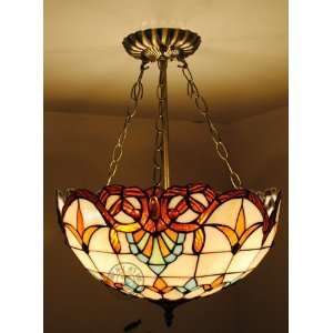   Shell Material Pendant Light Wiht Floral Pattern