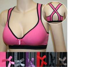Angelina Sports Bra Padded many sizes colors cup B & C  