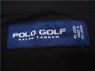   Ralph Lauren Mens Black Links Golf Flat Pants Stretch Cotton 34 34 34L